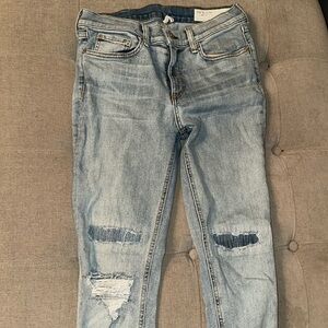 Rag & bone women skinny ankle jeans